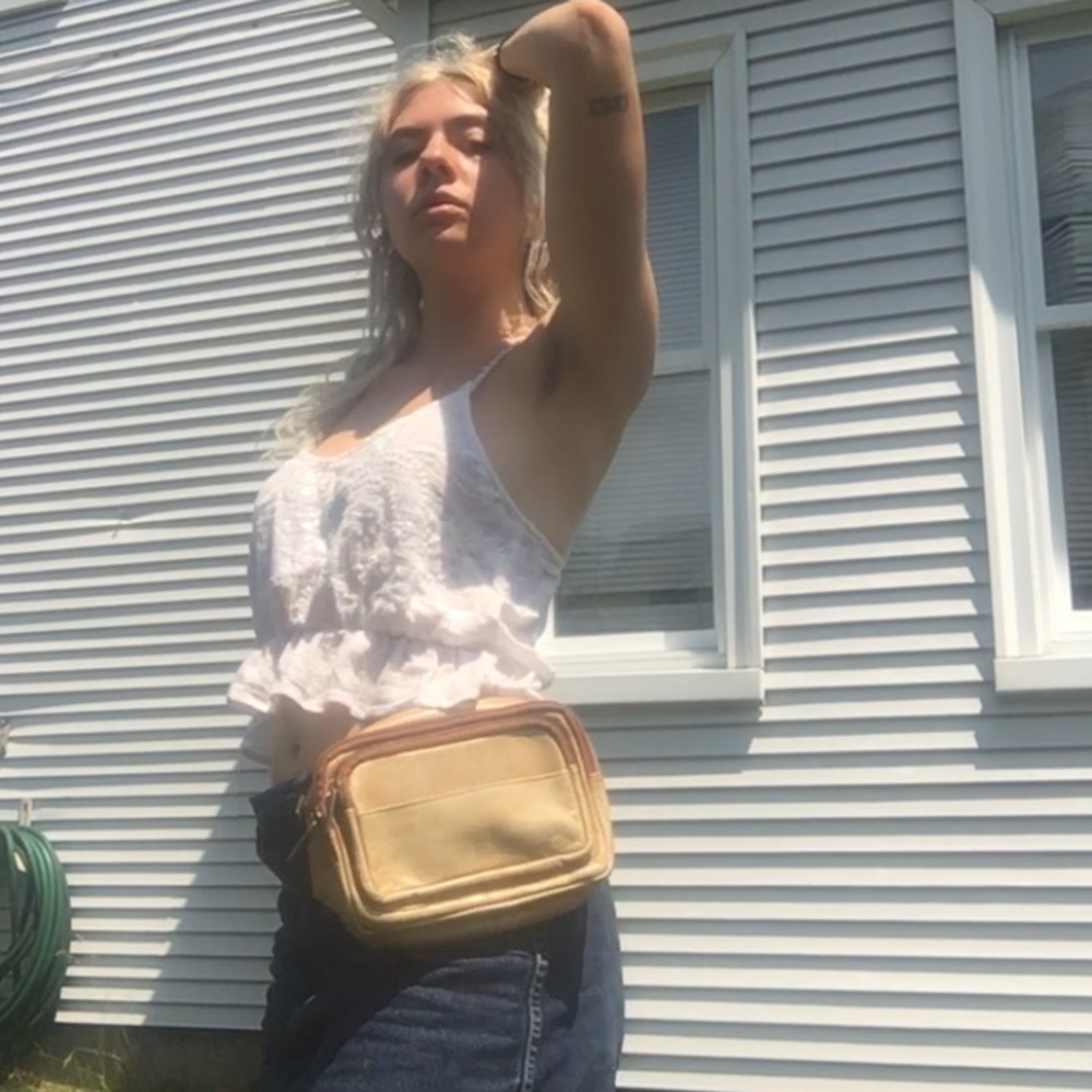 Tan Leather Fanny Pack